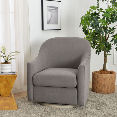 Ethel Swivel Nursery Glider - Slate Gray Nursery Glider | Glider Chairs | Kinwell Furniture | Modern Nursing Chairs | Recliners & Rockers