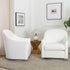 Ethel Swivel Nursery Glider - Pearl White Nursery Glider | Glider Chairs | Kinwell Furniture | Modern Nursing Chairs | Recliners & Rockers
