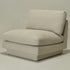 Montyne Armless Bouclé Chair - Soft Oatmeal Upholstery | Cozy Neutral Accent Chair | Kinwell Furniture | Modern Home Chairs