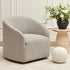 Susie Bouclé Swivel Barrel Chair - Modern Swivel Chair | Swivel Accent Chairs | Kinwell Furniture | Swivel Armchairs
