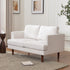 Ivory Upholstered Loveseat – Albert Loveseat Sofa | 2-Seater Couch | Kinwell Furniture | Mid-Century Modern, Timeless Design