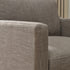 Goose Down Feathers Upholstered Armchair – Tan Square Arm Accent Chair | Plush Feather-Filled Chair | Kinwell Furniture | Cloud-Soft, Timeless Design