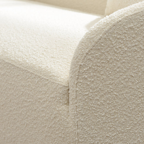 Susie Premium Bouclé Loveseat |White Loveseat | Loveseat Couch | Kinwell Furniture | Modern Loveseats & Comfortable Loveseat Sofa Couches