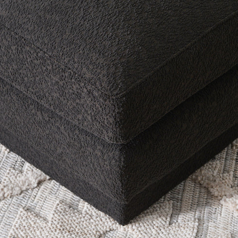 Montyne Bouclé Armless Chair - Comfortable Accent Chair | Side Chairs for Living Room | Kinwell Furniture | Oversize Accent Chairs & Large Accent Chairs