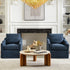 Charles Slipcover Swivel Barrel Chair – Navy Modern Swivel Chair | Slipcover Swivel Chairs | Kinwell Furniture | Swivel Armchairs