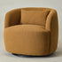 Ashlie Bouclé Swivel Barrel Chair - Comfortable Swivel Chair | Modern Swivel Chairs | Kinwell Furniture | Modern Swivel Chairs