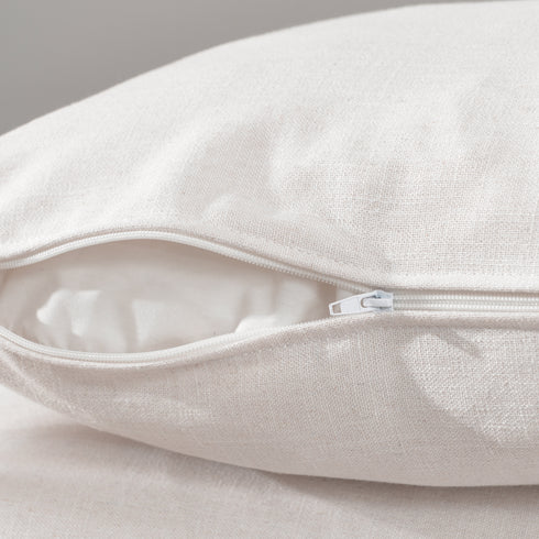 Cream Goose Down Sectional Sofa | L-Shape Down Filled Sectional with Chaise | Cream Upholstered Sectional Sofa | Modern Cream Sectional Couch | Soft Down Sectional Sofa