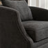 Minerva Swivel Barrel Chair - Black Modern Swivel Chair | Swivel Accent Chairs | Kinwell Furniture | Swivel Armchairs