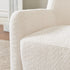 Vestie Chenille Swivel Barrel Chair - Cream Mid Century Modern Swivel Chair | Waiting Room Swivel Chairs| Kinwell Furniture | Designer Swivel Chairs