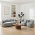 Ashlie Bouclé Loveseat |Light Gray Loveseat | Fabric Loveseat Couch | Kinwell Furniture | Modern Loveseats & Comfortable Loveseat Sofa