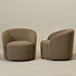 Everitte Bouclé Swivel Barrel Chair
