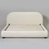 Harriet Boucle Platform Bed with Wood Legs
