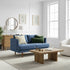Blue Upholstered Loveseat – Albert Loveseat Sofa | 2-Seater Couch | Kinwell Furniture | Mid-Century Modern, Timeless Design
