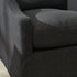 Charles Slipcover Swivel Barrel Chair – Black Modern Swivel Chair | Slipcover Swivel Chairs | Kinwell Furniture | Swivel Armchairs