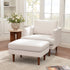 Upholstered Armchair – Ivory Square Arm Accent Chair | Performance Fabric Armchair | Kinwell Furniture | Scandinavian, Timeless Design