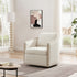 Claude Bouclé Swivel Barrel Chair