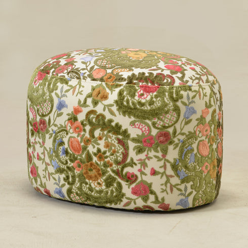 Kinwell Exclusive | Olin Botanical Jacquard Ottoman