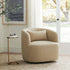 Ashlie Linen Swivel Barrel Chair - Wheat Modern Swivel Chair | Swivel Accent Chairs | Kinwell Furniture | Swivel Armchairs