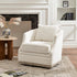 Minerva Swivel Barrel Chair - Beige Modern Swivel Chair | Swivel Accent Chairs | Kinwell Furniture | Swivel Armchairs
