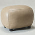 Elmer Faux Leather Ottoman – Round Khaki Ottoman | Decorative Ottoman | Kinwell Furniture | Modern Faux Leather Furniture
