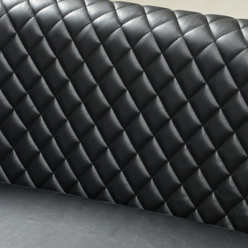 Logan Faux Leather Tufted Loveseat | Fabric Loveseat Couch | Kinwell Furniture | Modern Loveseats & Comfortable Loveseat Sofa Couches