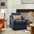 Charles Slipcover Swivel Barrel Chair – Navy Modern Swivel Chair | Slipcover Swivel Chairs | Kinwell Furniture | Swivel Armchairs