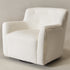 Vestie Chenille Swivel Barrel Chair - Comfortable Swivel Chair | Modern Swivel Chairs | Kinwell Furniture | Modern Swivel Chairs