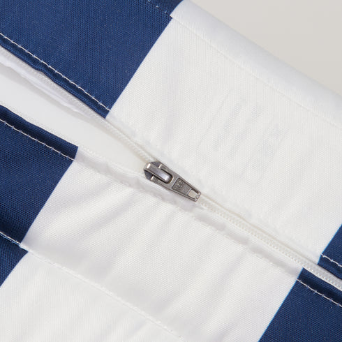 Ranu Extra Thick Outdoor Cushion Set – Blue Striped Patio Chair Cushions | Outdoor Seat & Back Cushions | Weather-Resistant Outdoor Cushions | Kinwell Furniture