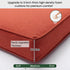 Ranu Extra Thick Outdoor Cushion Set – Orange Patio Chair Cushions | Outdoor Seat & Back Cushions | Weather-Resistant Outdoor Cushions | Kinwell Furniture