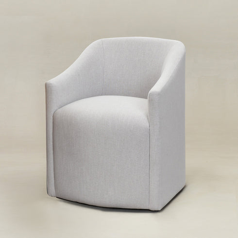 Rafa Performance Dining Chair with Casters �Fully Wrapped Dining Chair | Arm Dining Chairs | Kinwell Furniture | Easy-to-Clean Upholstery