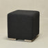 Bouclé Square Ottoman – Black Modern Footstool | Small Upholstered Ottomans | Kinwell Furniture | Minimalist Cube Poufs