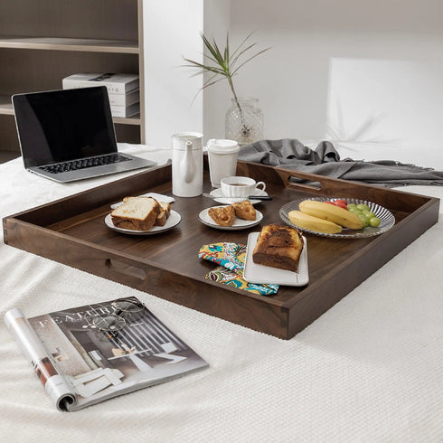 Square Black Walnut Serving Tray - Kinwell Furniture