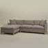 Goose Down Feathers Upholstered Sectional Sofa | Cloud Soft L-Shaped Sectional with Chaise | Down Filled Modern Sectional Couch | Comfortable Everyday Sectional Sofa | Modular L-Shape Sectional | Kinwell Furniture