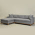 Goose Down Feathers Upholstered Sectional Sofa | Cloud Soft L-Shaped Sectional with Chaise | Down Filled Modern Sectional Couch | Comfortable Everyday Sectional Sofa | Modular L-Shape Sectional | Kinwell Furniture