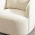 Ashlie Chenille Swivel Barrel Chair - Beige Modern Swivel Chair | Swivel Accent Chairs | Kinwell Furniture | Swivel Armchairs