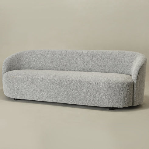 Everitte Bouclé 3-Seater Sofa - Black & White 3 Seater Sofa | Three Seater Couch | Kinwell Furniture | Modern 3 Seater Sofas