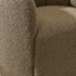 Wilton Bouclé Swivel Barrel Chair - Teddy Brown Petal Back Modern Swivel Chair | Swivel Accent Chairs | Kinwell Furniture | Swivel Armchairs