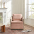 Claude Linen Swivel Cane Chair