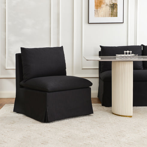 Nelly Performance Dining Chair - Black Modern Dining Chair | Dining Chairs | Kinwell Furniture | Upholstered Dining Chairs