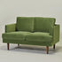 Green Upholstered Loveseat – Albert Loveseat Sofa | 2-Seater Couch | Kinwell Furniture | Mid-Century Modern, Timeless Design