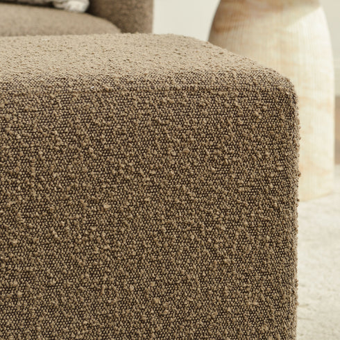 Ida Bouclé Square Ottoman