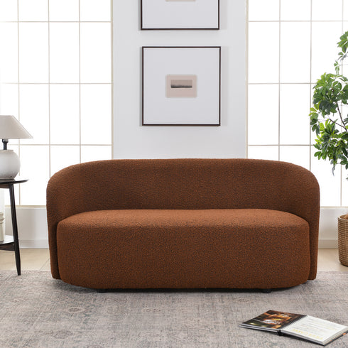Everitte Bouclé Loveseat Sofa | Fabric Loveseat Couch | Kinwell Furniture | Modern Loveseats & Comfortable Loveseat Sofa