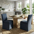 Diane Performance Dining Side Chair with Casters - Dining Chair | Modern Kitchen Chairs | Kinwell Furniture | Dining Chairs Performance Fabric