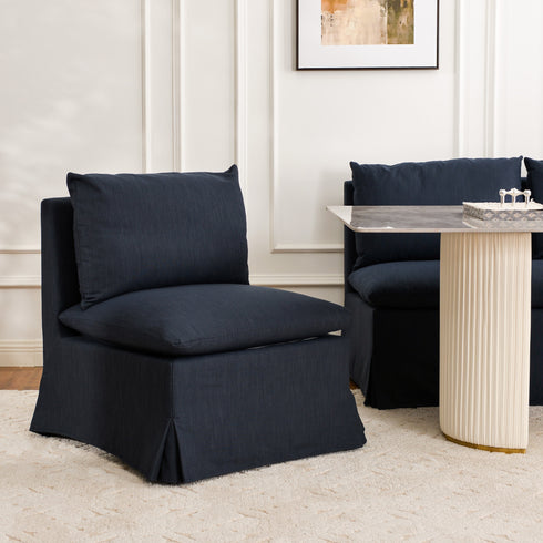 Nelly Performance Dining Chair - Indigo Modern Dining Chair | Dining Chairs | Kinwell Furniture | Upholstered Dining Chairs