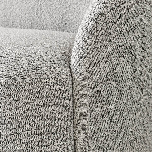 Everitte Bouclé 3-Seater Sofa - Black & White 3 Seater Sofa | Three Seater Couch | Kinwell Furniture | Modern 3 Seater Sofas