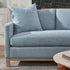 Goose Down Feathers Upholstered Sofa – Blue 3 Seater Sofa | Three Seater Couch | Kinwell Furniture | Modern Upholstered Sofas