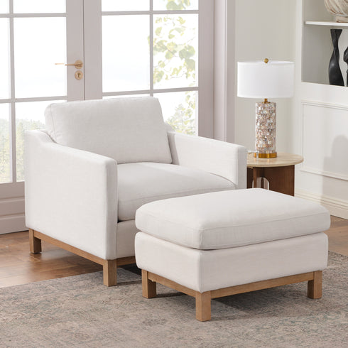 Albert Goose Down Feathers Armchair