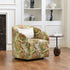 Susie Botanical Jacquard Swivel Barrel Chair - Botanical Jacquard Accent Chair | Modern Swivel Accent Chair | Upholstered Swivel Armchair | Kinwell Furniture | 360 Degree Swivel Barrel Chair | Floral Jacquard Armchair | Living Room Accent Chairs | Luxury Statement Chair