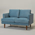 Blue Upholstered Loveseat – Albert Loveseat Sofa | 2-Seater Couch | Kinwell Furniture | Mid-Century Modern, Timeless Design