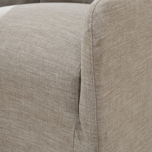 Clara Linen Slipcover Swivel Chair